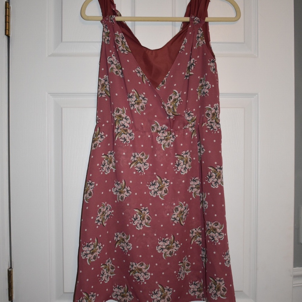 NWOT Lauren Conrad Pink Floral Dress